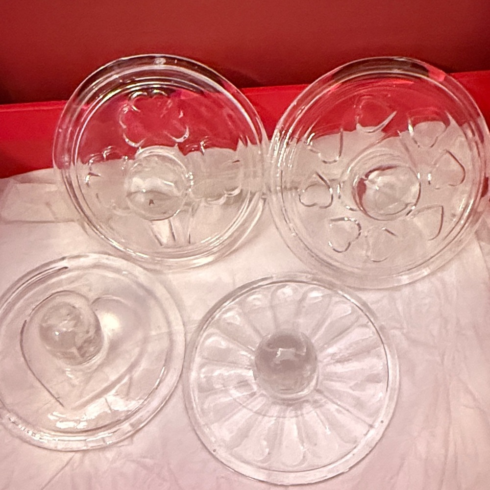 Williams Sonoma Clear Glass Cookie Stamps Set with Rycraft Extra - Picture 4 of 4